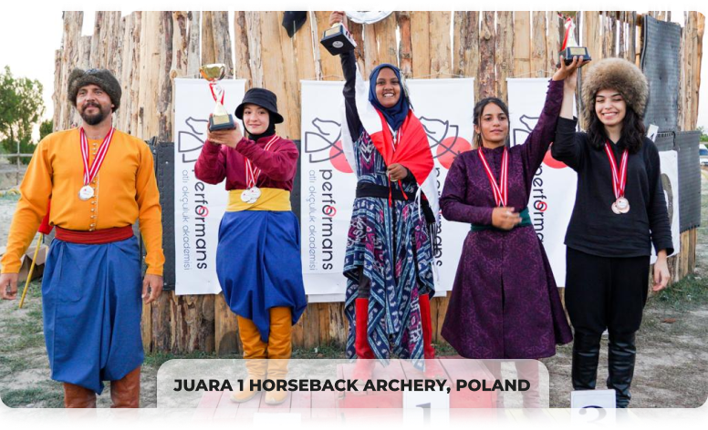 Juara 4 Junior Mounted Archery (Polandia) & Juara 2 Horseback Archery (Turki)